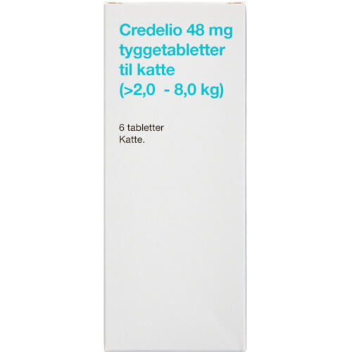 Credelio 48 mg tyggetabletter til kat - 6 stk.